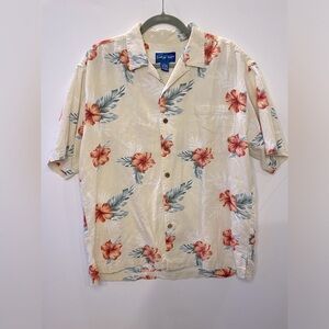 Vintage‎ Indigo Reef Hawaiian Shirt Size Large